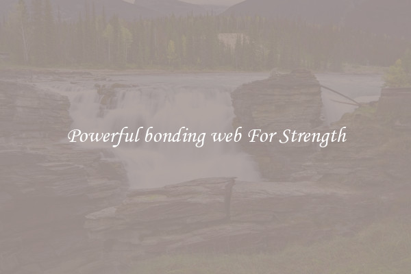 Powerful bonding web For Strength