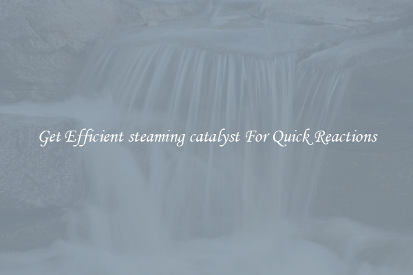 Get Efficient steaming catalyst For Quick Reactions
