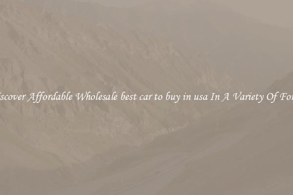 Discover Affordable Wholesale best car to buy in usa In A Variety Of Forms