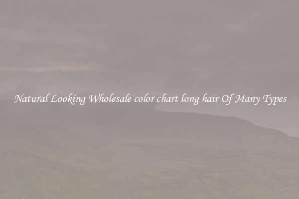Natural Looking Wholesale color chart long hair Of Many Types