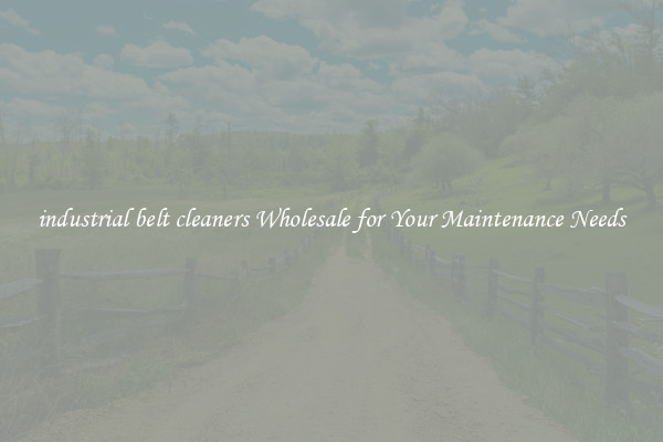 industrial belt cleaners Wholesale for Your Maintenance Needs