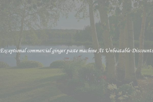 Exceptional commercial ginger paste machine At Unbeatable Discounts