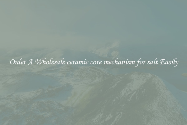 Order A Wholesale ceramic core mechanism for salt Easily