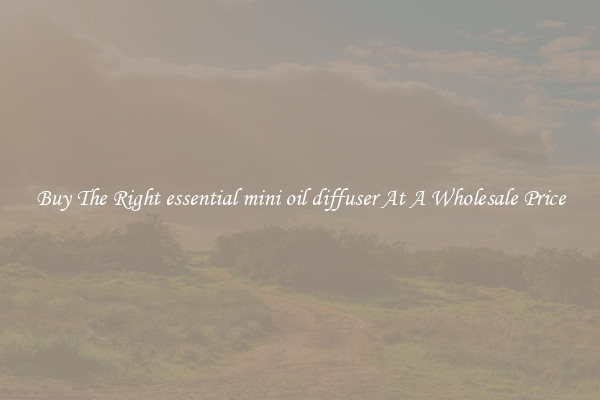 Buy The Right essential mini oil diffuser At A Wholesale Price