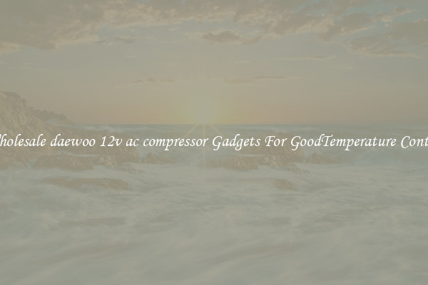 Wholesale daewoo 12v ac compressor Gadgets For GoodTemperature Control