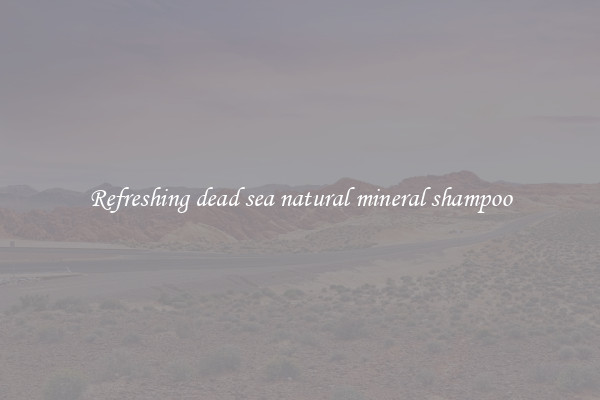 Refreshing dead sea natural mineral shampoo