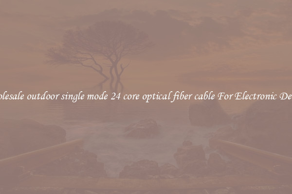 Wholesale outdoor single mode 24 core optical fiber cable For Electronic Devices