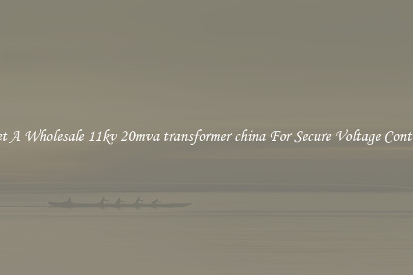 Get A Wholesale 11kv 20mva transformer china For Secure Voltage Control