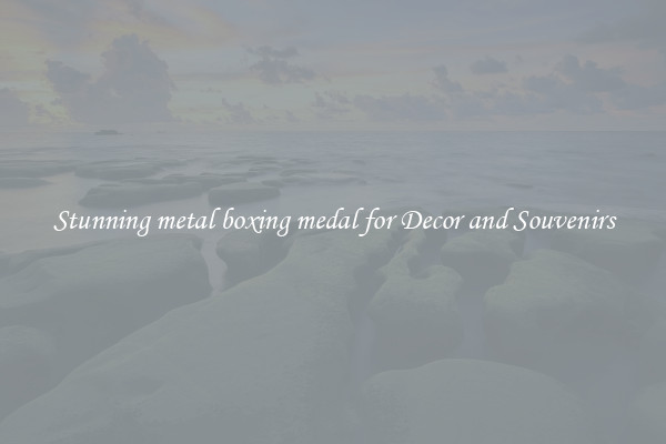 Stunning metal boxing medal for Decor and Souvenirs